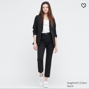 UNIQLO EZY Ankle Pants Effortless Black Size M